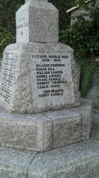 War Memorial names 2nd WW