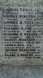 War Memorial names 1st WW
